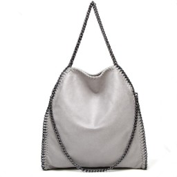 Fashion New Women’s Chain Shoulder Bag Large Capacity Crossbody Tote Bag Female Foldable Solid Color Handbags Shopping Bags