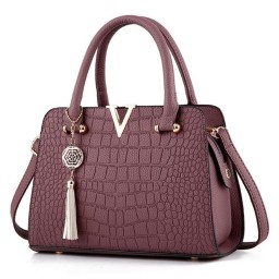 High Quality Ladies leather shouder bag Women free shipping Crocodile Handbag V Letters Designer Large Capacity Shoulder Bags